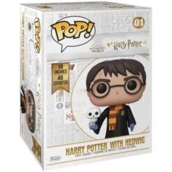 FUNKO POP! - Harry Potter Mit Hedwig Figur - Harry Potter 46cm -Figurenwelt Geschaft 1 funko pop figure harry potter harry potter supersized 18 box