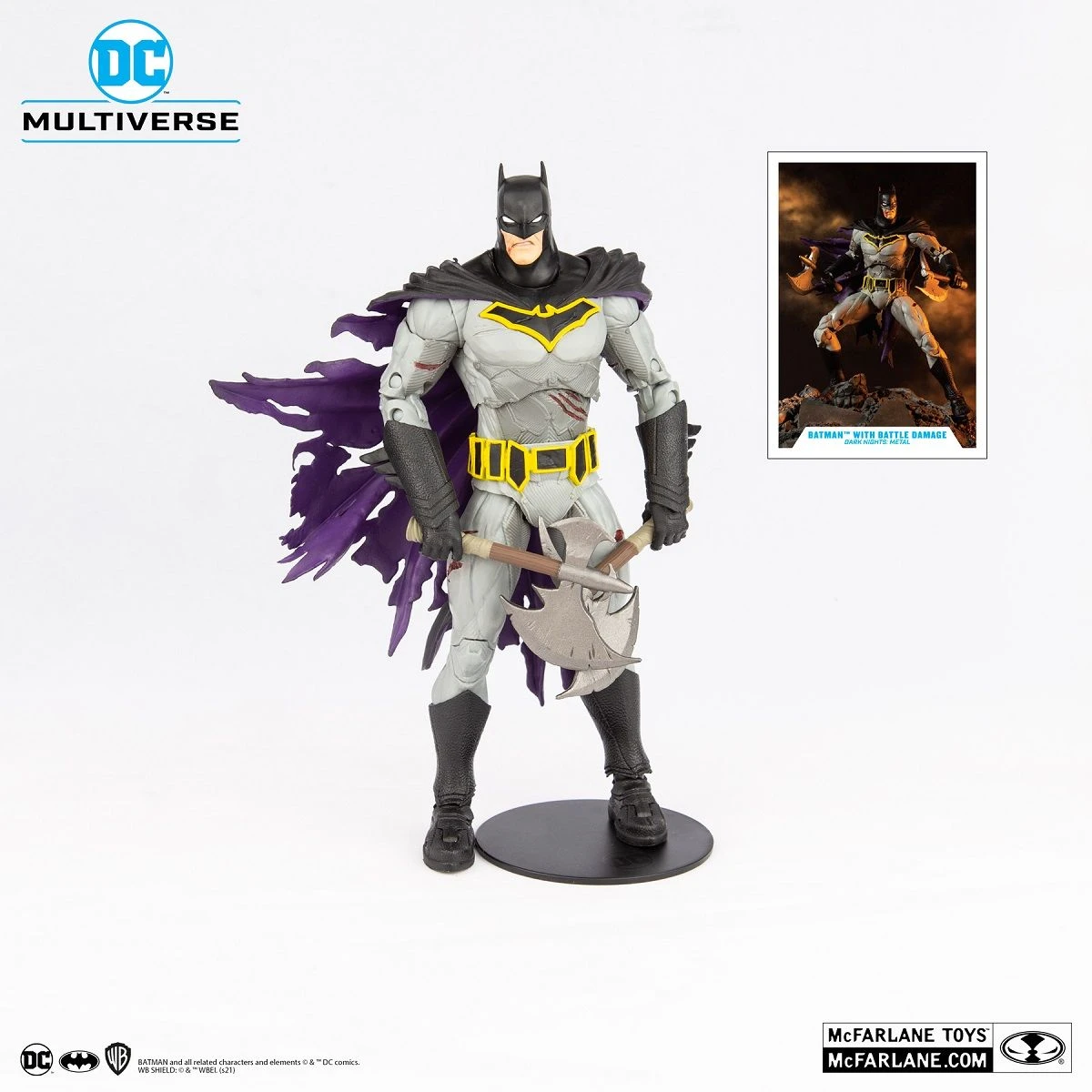 DC Multiverse - Batman With Battle Damage Actionfigur 4 DC Multiverse - Batman With Battle Damage Actionfigur - Image 2