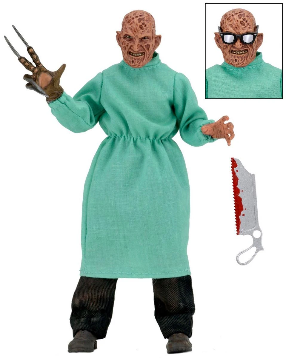 NECA Nightmare On Elm Street Part 4 - Freddy Surgeon Retro Doll Figur 3 NECA Nightmare On Elm Street Part 4 - Freddy Surgeon Retro Doll Figur