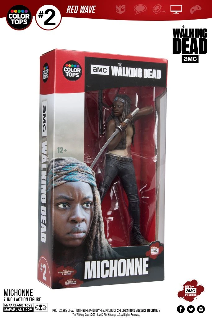 The Walking Dead - Michonne 17cm Color Tops Figur 3 The Walking Dead - Michonne 17cm Color Tops Figur
