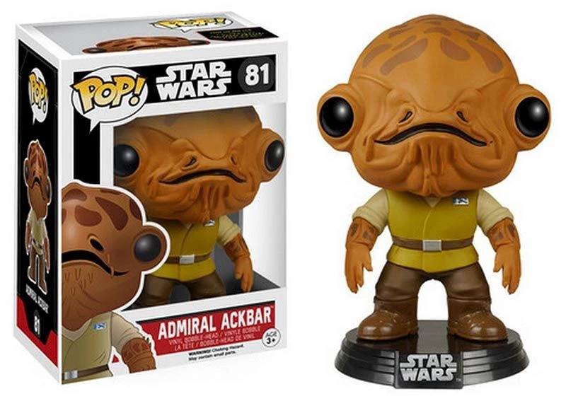 FUNKO POP! - Star Wars Episode 7 - Admiral Ackbar Figur 3 FUNKO POP! - Star Wars Episode 7 - Admiral Ackbar Figur