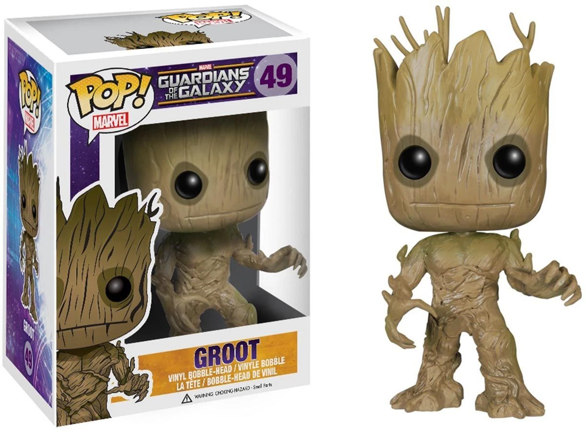 FUNKO POP! Guardians Of The Galaxy - Groot Bobble Head Figur 3 FUNKO POP! Guardians Of The Galaxy - Groot Bobble Head Figur