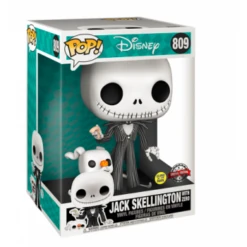 FUNKO POP! - Jack Skellington Mit Zero Figur - Nightmare Before XMas 25cm (Glow) -Figurenwelt Geschaft 68983 jjyfzc2