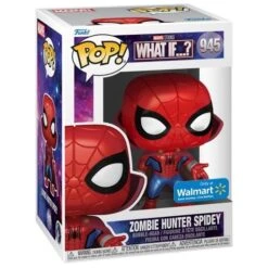 FUNKO POP! - Zombie Hunter Spidey Figur - What If...? -Figurenwelt Geschaft 945 funko pop figure what if zombie hunter spidey metallic box