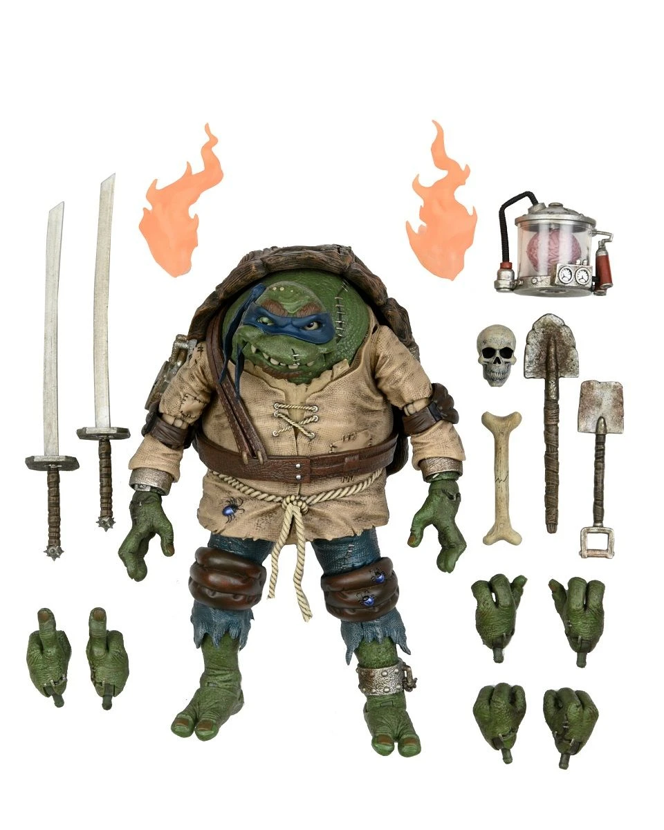 NECA Universal Monsters X TMNT - Ultimate Leonardo Als The Hunchback Figur 3 NECA Universal Monsters X TMNT - Ultimate Leonardo Als The Hunchback Figur