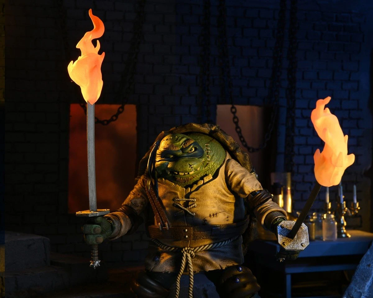 NECA Universal Monsters X TMNT - Ultimate Leonardo Als The Hunchback Figur 8 NECA Universal Monsters X TMNT - Ultimate Leonardo Als The Hunchback Figur - Image 6
