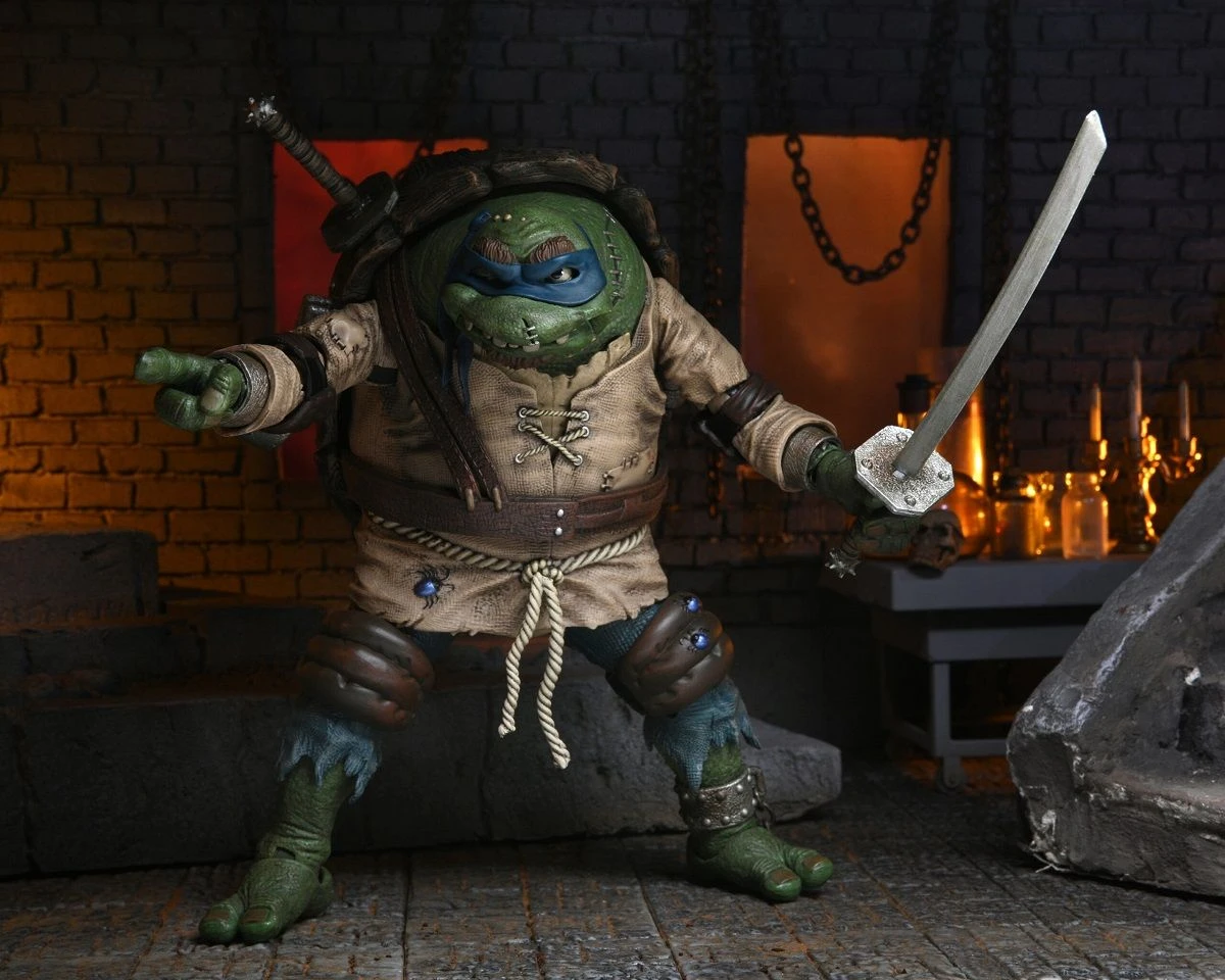 NECA Universal Monsters X TMNT - Ultimate Leonardo Als The Hunchback Figur 11 NECA Universal Monsters X TMNT - Ultimate Leonardo Als The Hunchback Figur - Image 9