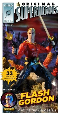 NECA The Original Superheroes S1 - Flash Gordon Actionfigur -Figurenwelt Geschaft the original superheroes flash